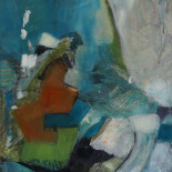 Gewissheit, 2010, Acryl, Öl und Collage auf Leinwand, 73x60cm