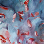 wie ein Fisch im Wasser, 2008, Acryl auf Leinwand, 60x60 cm